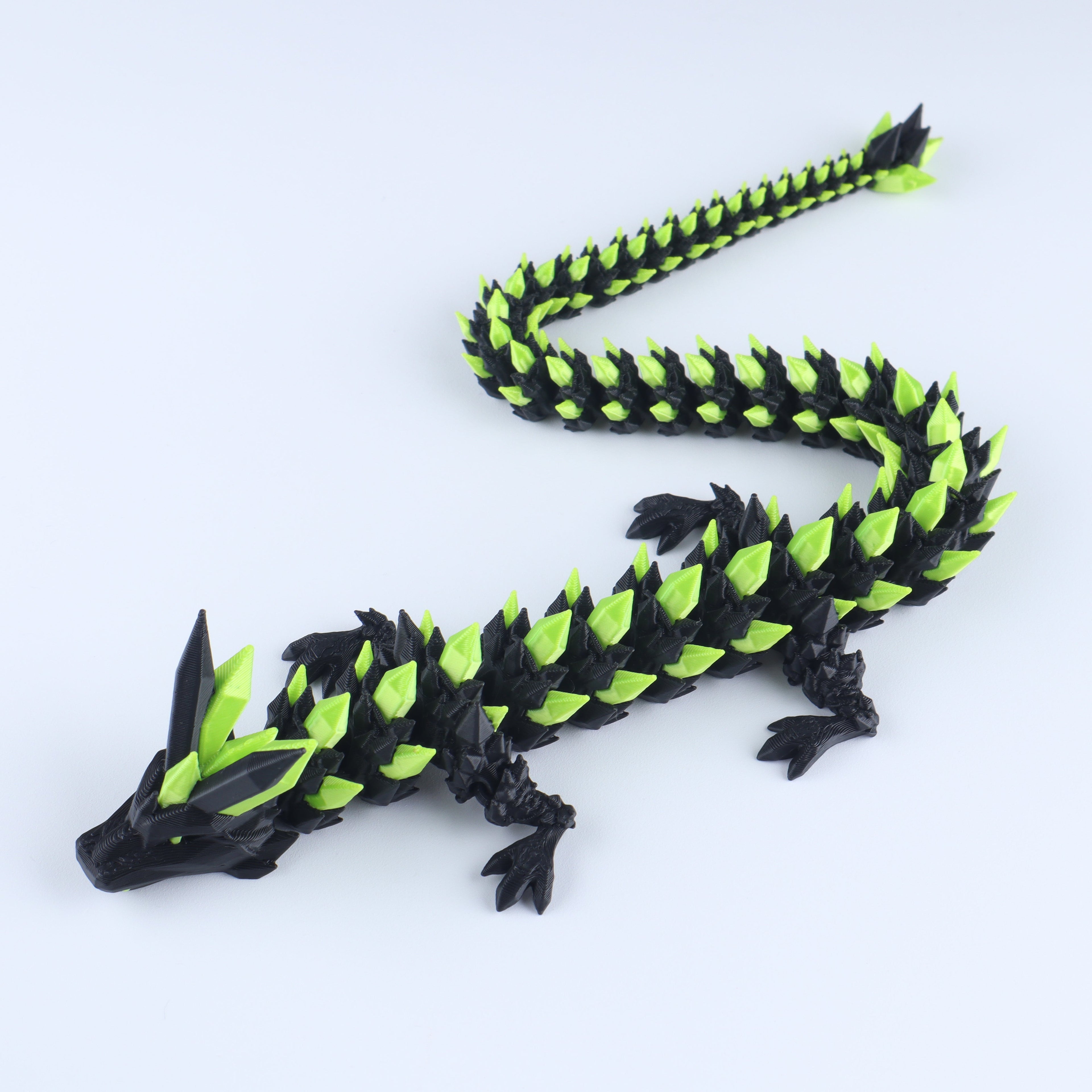 3D Crystal Dragon Articulated Fidget Toy — Flexible Joints, Satisfying Sensory Desk Toy for Kids & Adults, Unique Gift Idea