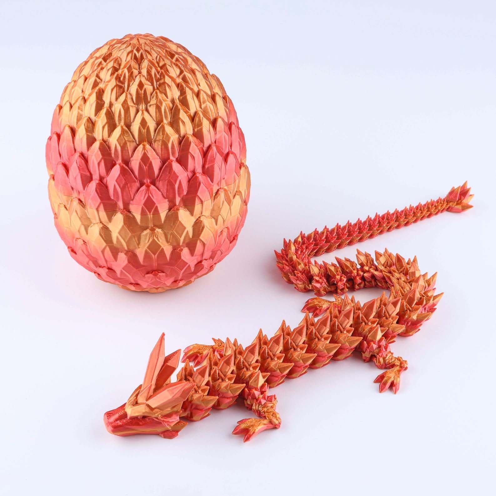 3D Crystal Dragon Articulated Fidget Toy — Flexible Joints, Satisfying Sensory Desk Toy for Kids & Adults, Unique Gift Idea