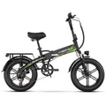 Cybervelo EK5 1000W Foldable Electric Bike for Adults | 48V 20Ah | 28+ MPH | 80-Mile Range | Fat Tire Off-Road E-Bike