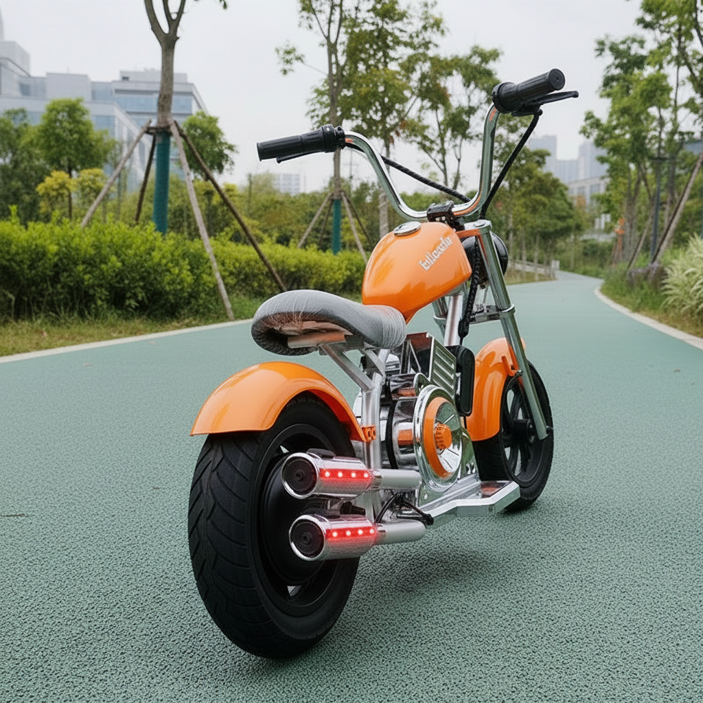 24V Kids Electric Motorcycle with LED Lights & Sounds — 10MPH Ride-On Bike, Realistic Engine Sounds, Big Gift for Kids Ages 6+