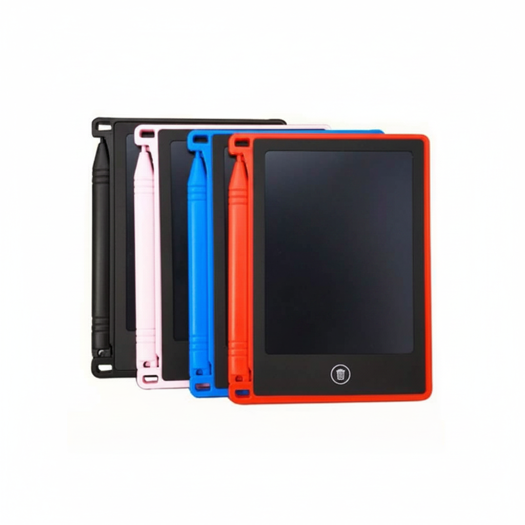 Kids LCD writing tablet 4.4 inch on white background